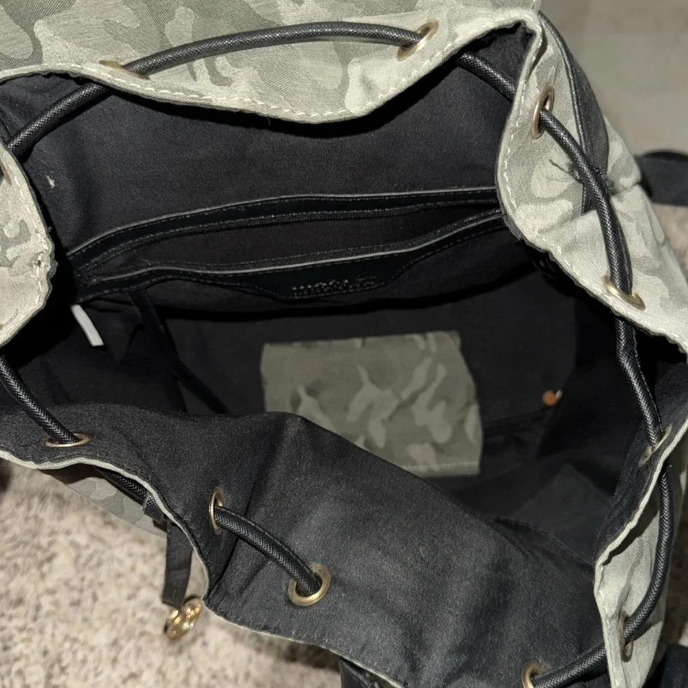Camouflage Backpack with Black Accents